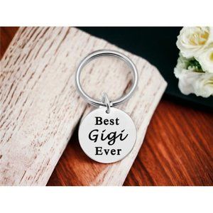 Keyring Gift For Grandmother | Best Gigi Ever Keychain |  Gigi Love Metal Gifts
